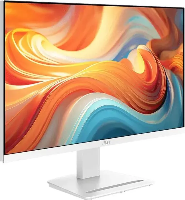 MSI PRO MP273QW E14 27 дюймов QHD IPS монитор вид спереди трёхсторонний безрамочный