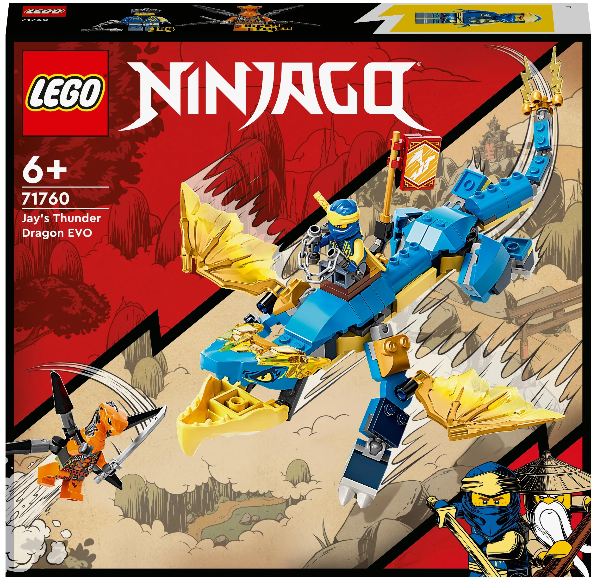 Конструктор LEGO Ninjago 71760 Грозовой дракон ЭВО Джея, 140 дет.