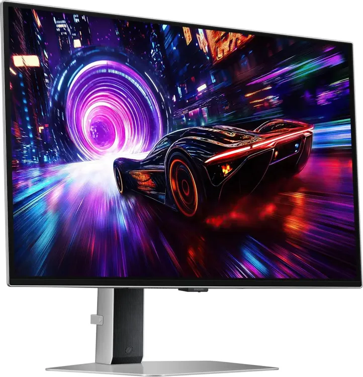 Samsung Odyssey S27FG812SIXCI вид спереди на подставке — OLED 4K 240 Гц