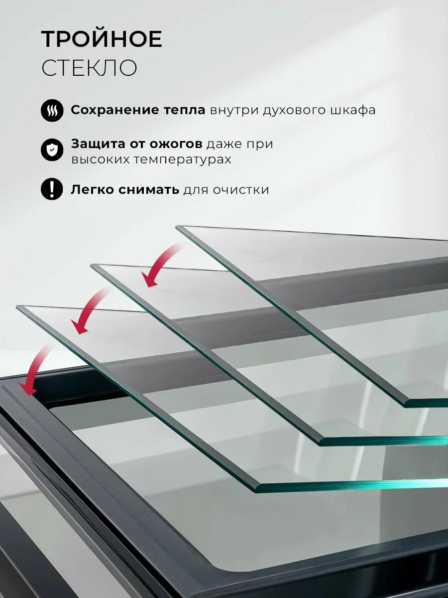 LEX EDS 1000 WH тройное стекло дверцы — защита от ожогов и удобная очистка