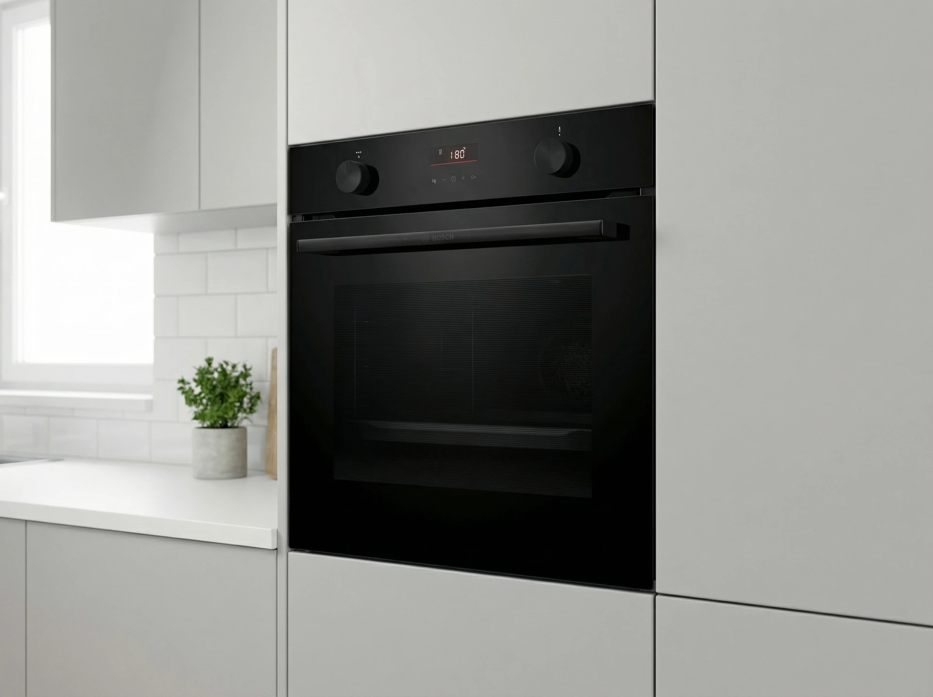 Электрический духовой шкаф Bosch Serie 4 HUA736EA0T - фото в интерьере