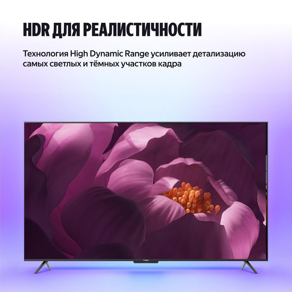 Яндекс ТВ Станция Бейсик QLED 55 &mdash; дизайн и подставка