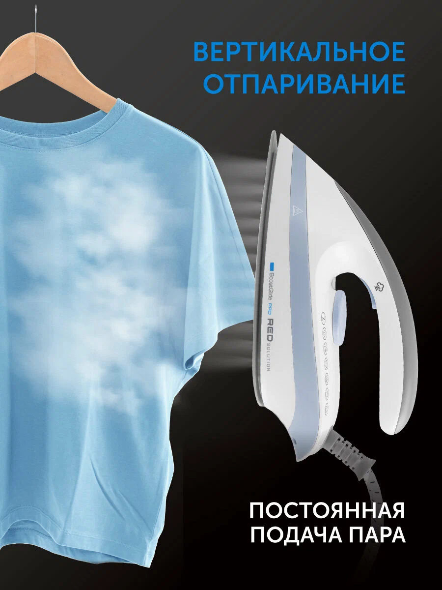 Парогенератор RED SOLUTION RSS-5906, керамическая подошва, 7 бар