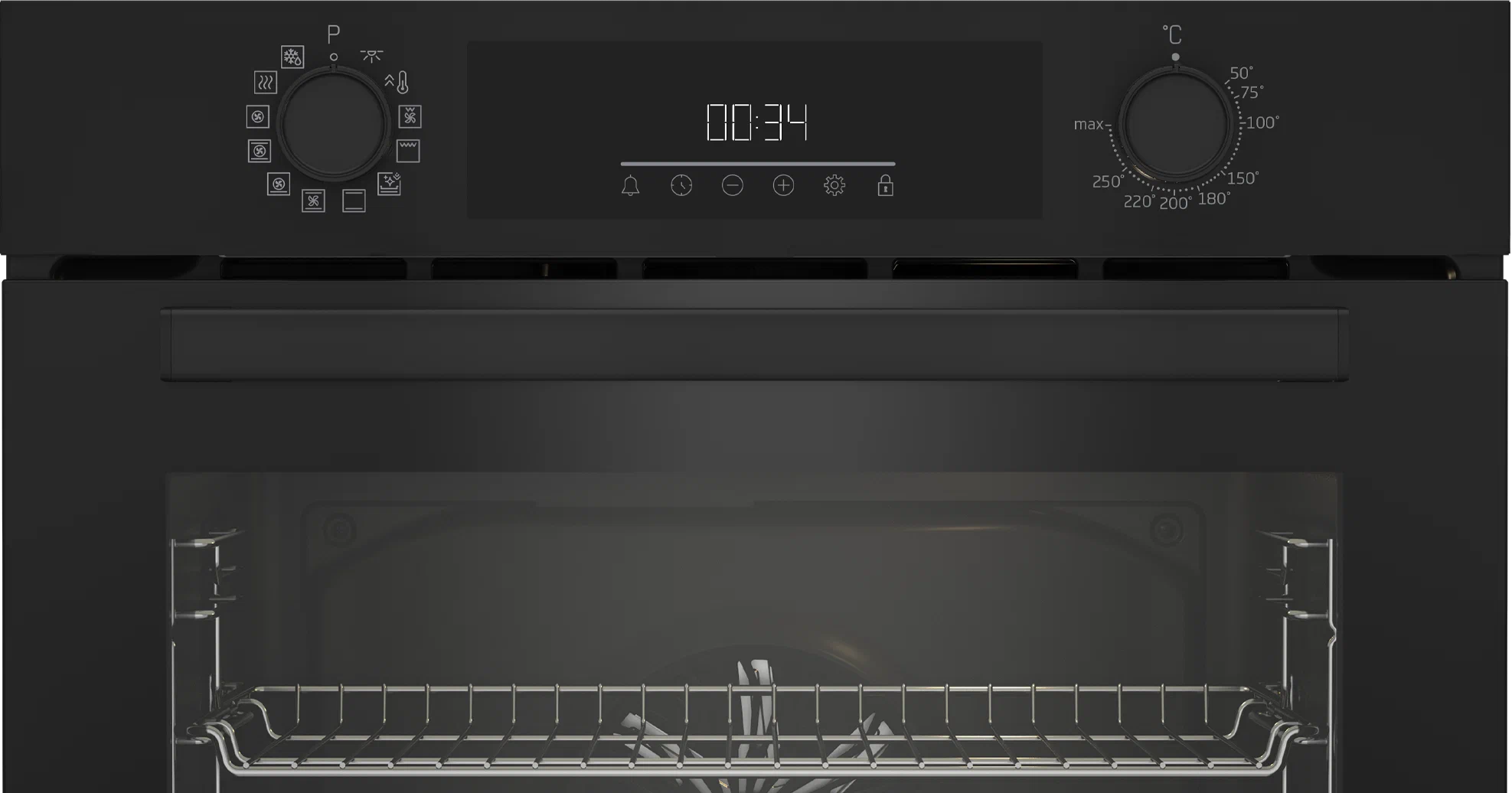Встраиваемый духовой шкаф Beko BBIM11301B, черный, 72л, 12 режимов