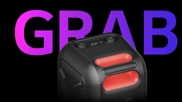 Крупный план ручки. Сзади написано слово &laquo;GRAB&raquo; для дизайна.