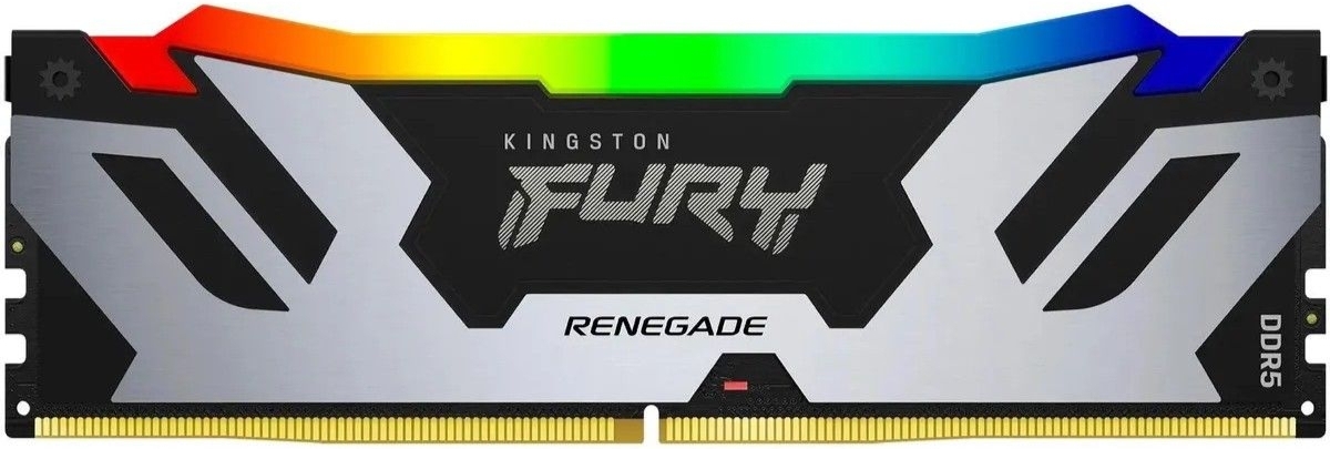 Kingston FURY Renegade DDR5 KF580C38RSA-24 24 ГБ 8000 МГц вид спереди RGB подсветка