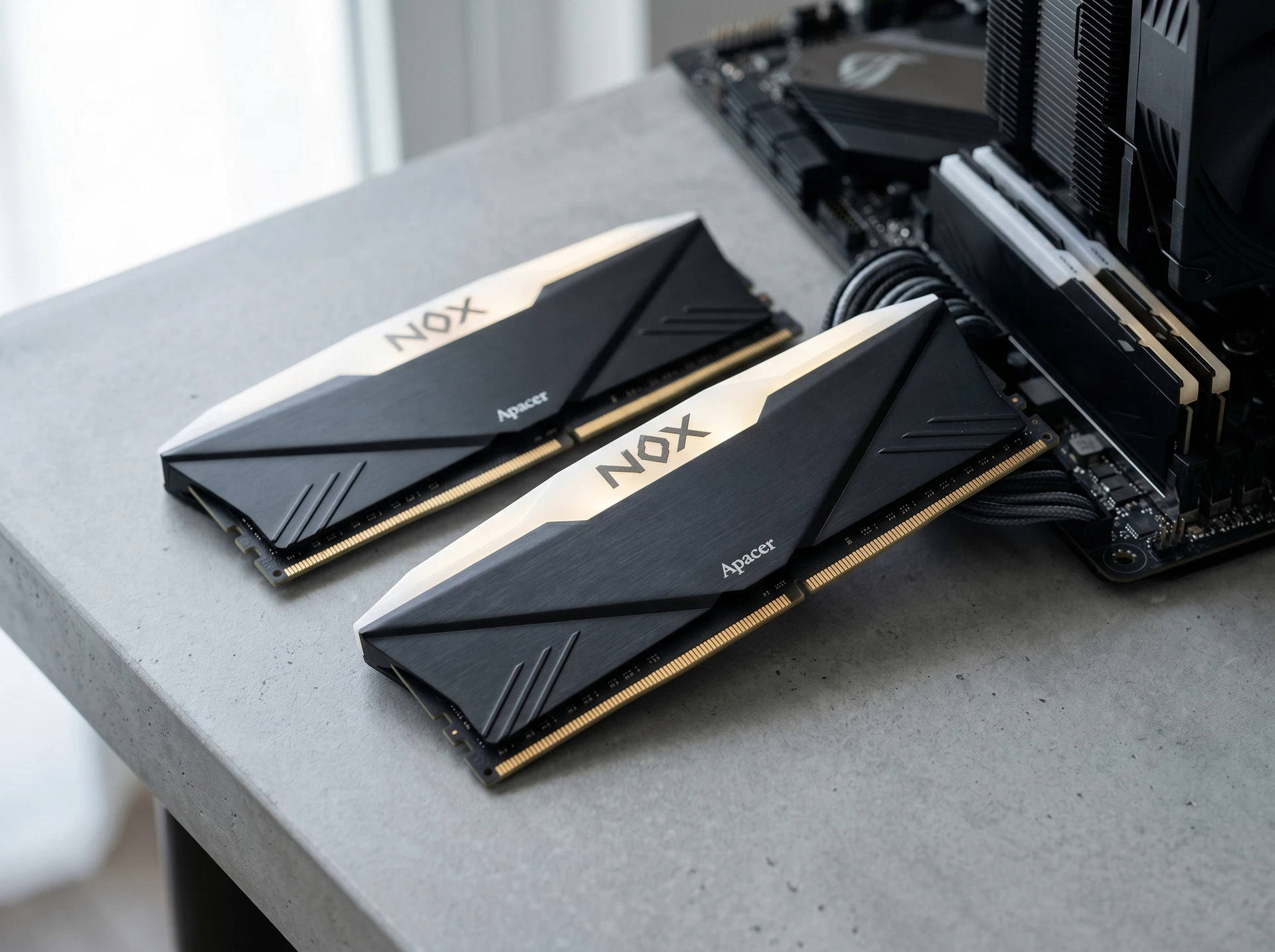 Оперативная память Apacer Nox AH4U16G32C28YNBAA-2, DDR4 2х 16ГБ 3200 МГц, DIMM, RTL - фото в интерьере