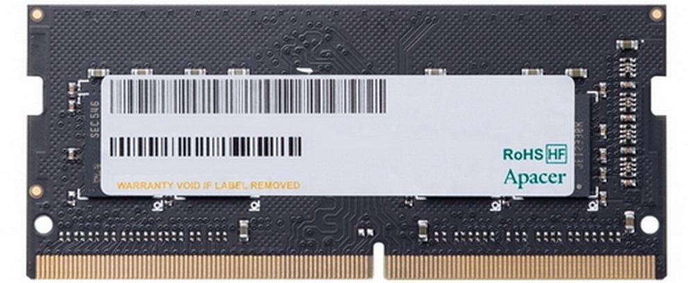 Apacer AS08GGB32CSYBGH модуль SO-DIMM DDR4 вид сверху маркировка и контакты