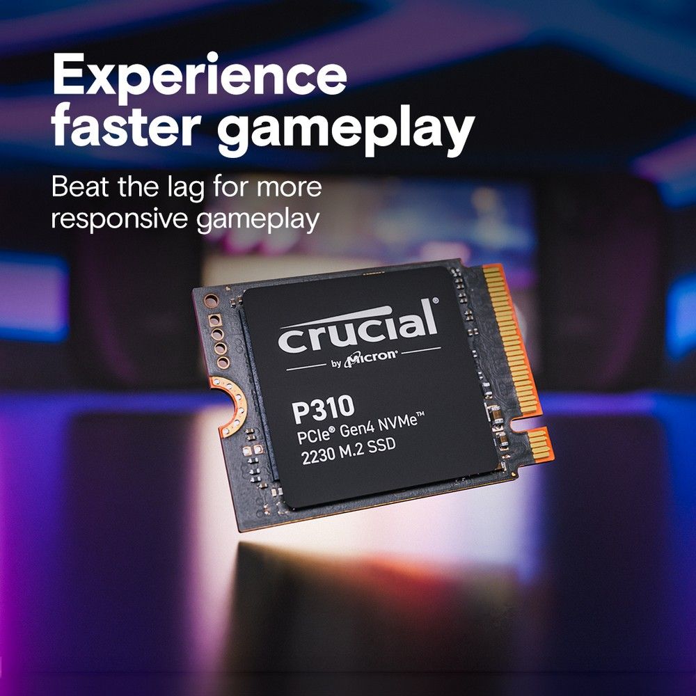 Crucial P310 M.2 NVMe SSD для игрового ПК — быстрая загрузка и низкая задержка