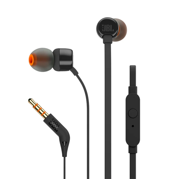 Наушники внутриканальные JBL T110 Black (JBLT110BLK) фото 