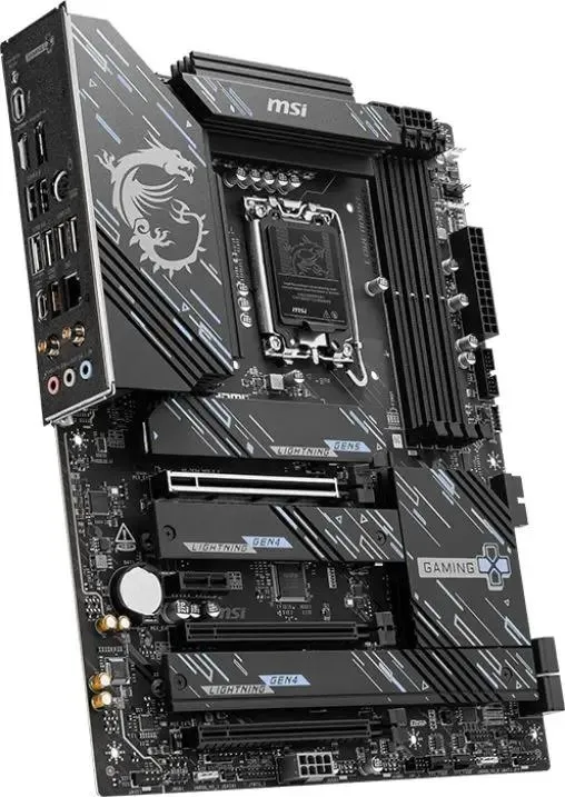 MSI Z890 Gaming Plus WiFi разъёмы M.2 и слоты PCIe на плате