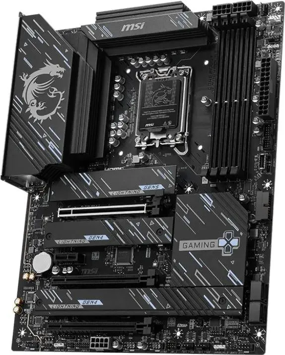 MSI Z890 Gaming Plus WiFi задняя панель USB Thunderbolt 4 и сетевые порты