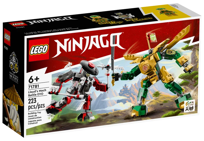 Конструктор LEGO Ninjago 71781 Lloyd’s Mech Battle EVO, 223 дет.