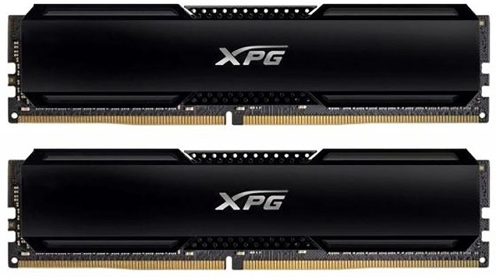 ADATA Gammix AX4U360016G18I-DCBK20 чёрный радиатор высота 34 мм крупный план