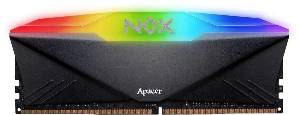 Apacer Nox AH4U16G32C28YNBAA-1 DDR4 16 ГБ 3200 МГц — чёрный радиатор с RGB-подсветкой
