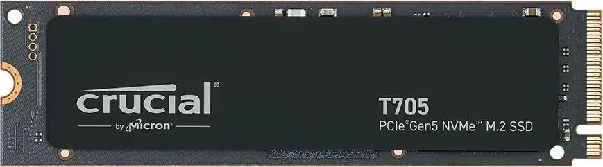 Crucial T705 2 ТБ M.2 2280 PCIe 5.0 x4 &mdash; вид сверху без радиатора