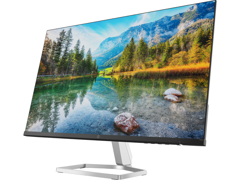 21C1 - HP - M27fe (27 Inch Monitor, Jack Black, Natural Silver, FHD, Eyesafe, 99% sRGB, AMD FreeSync