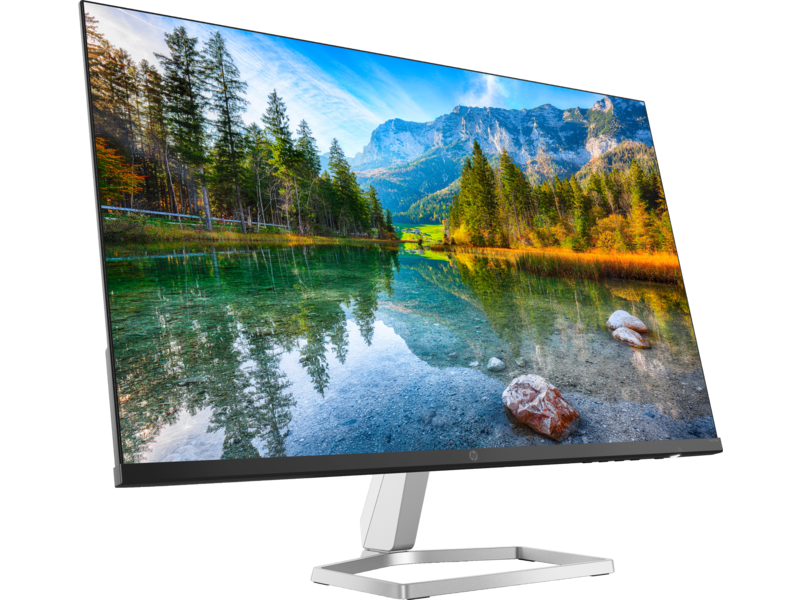 21C1 - HP - M27fe (27 Inch Monitor, Jack Black, Natural Silver, FHD, Eyesafe, 99% sRGB, AMD FreeSync