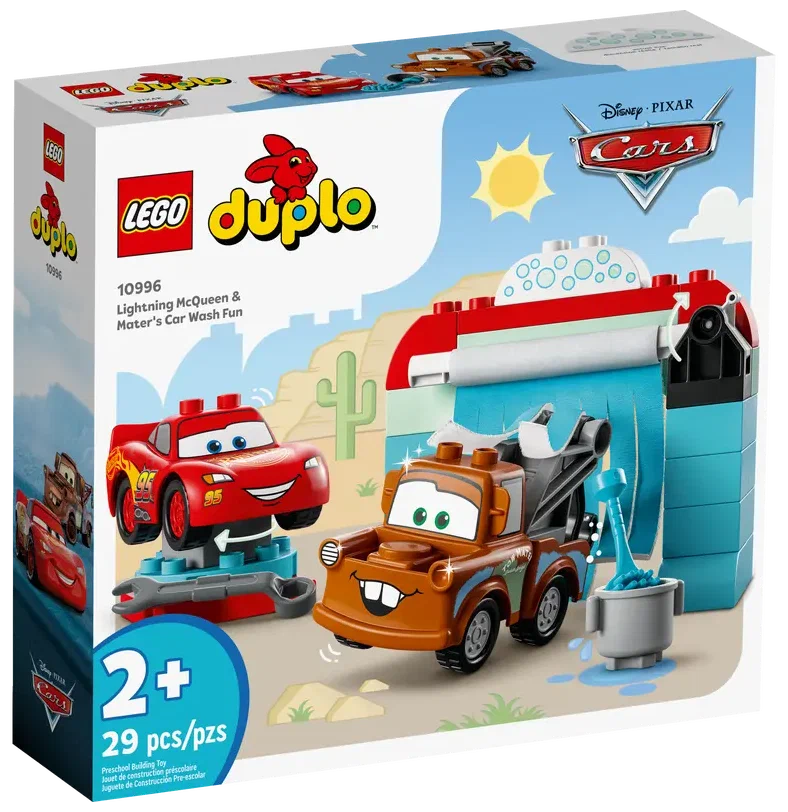 Конструктор LEGO DUPLO 10996 Веселая автомойка Лайтнинг Маккуин и Мэтр, 29 дет.