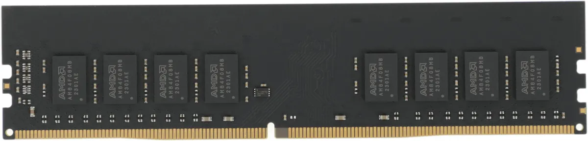 AMD Radeon R9432G3206U2S-U DDR4 32ГБ маркировка и контакты модуля памяти