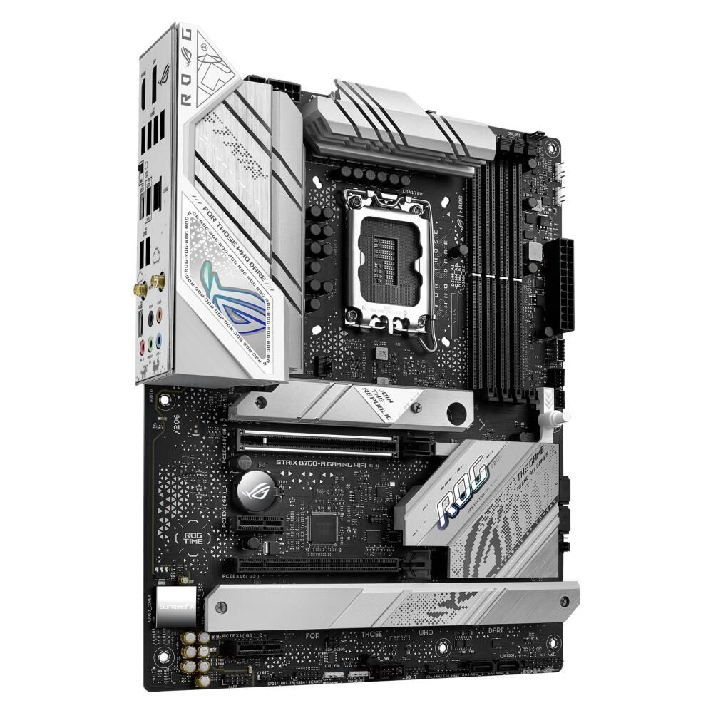 ASUS ROG Strix B760-A Gaming WiFi — слоты M.2 и радиаторы накопителей