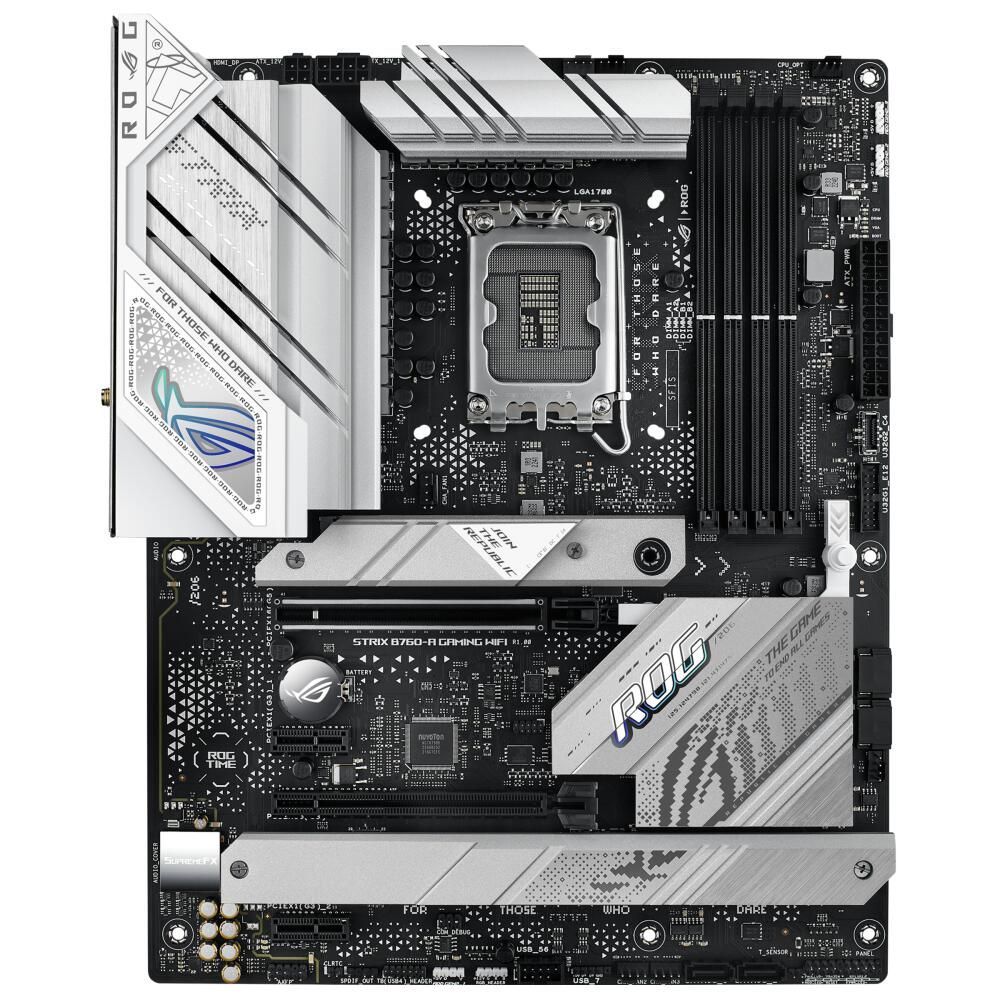 ASUS ROG Strix B760-A Gaming WiFi — задняя панель и разъёмы