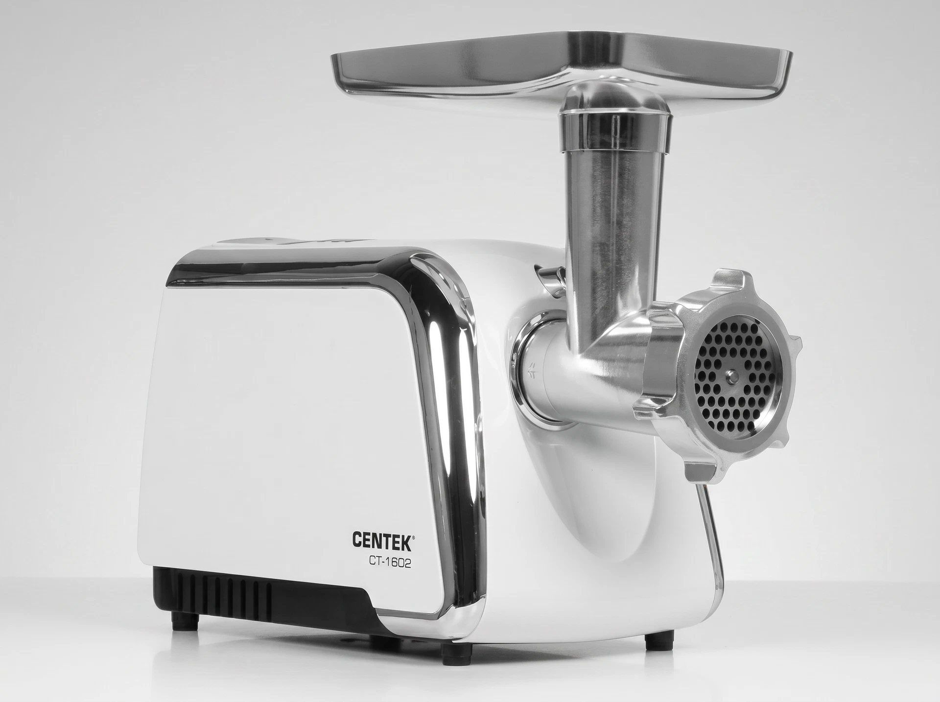 Centek CT-1602 белый корпус прорезиненные ножки вид сбоку