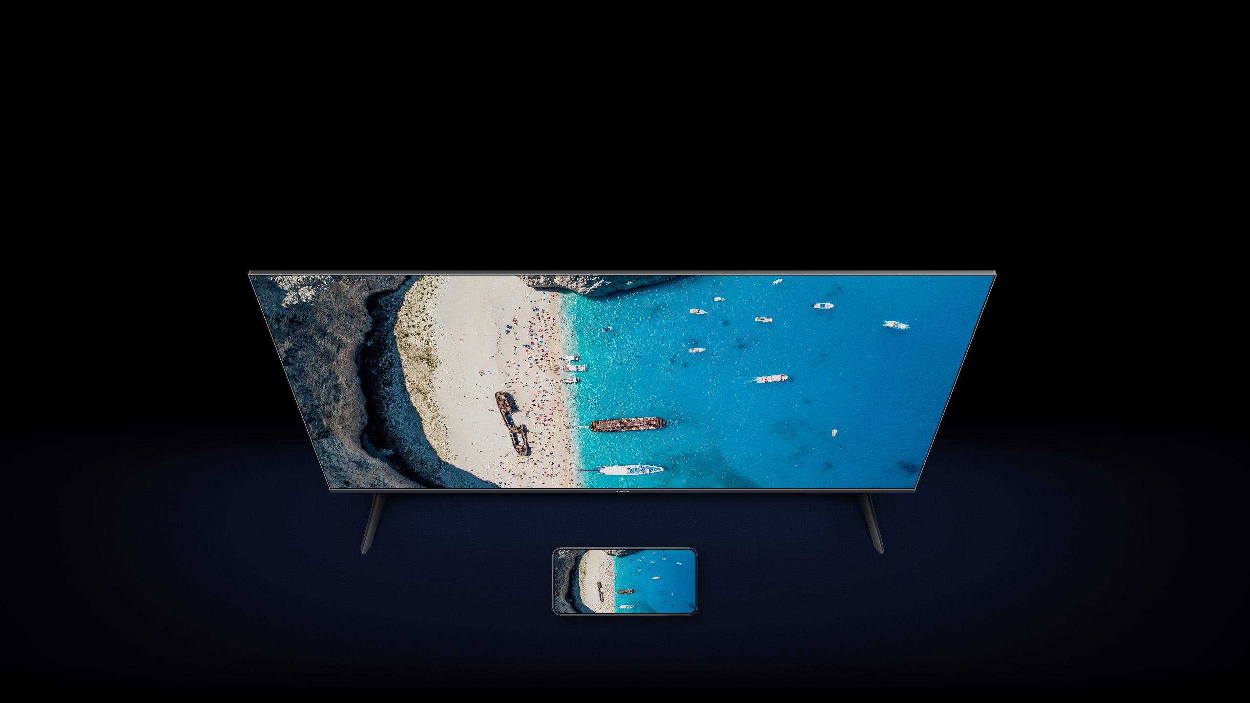 Xiaomi TV A 65 2026 — трансляция контента со смартфона на экран телевизора