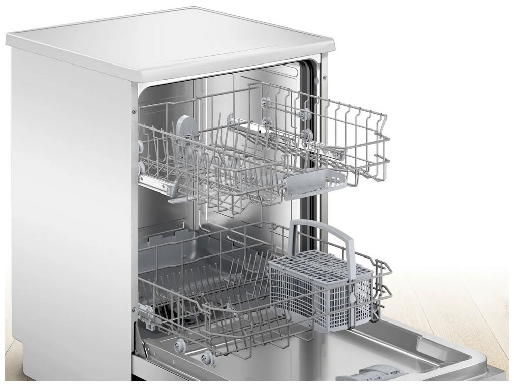 Bosch SMS24AW02E открытая дверца внутренняя камера из нержавеющей стали два яруса корзин