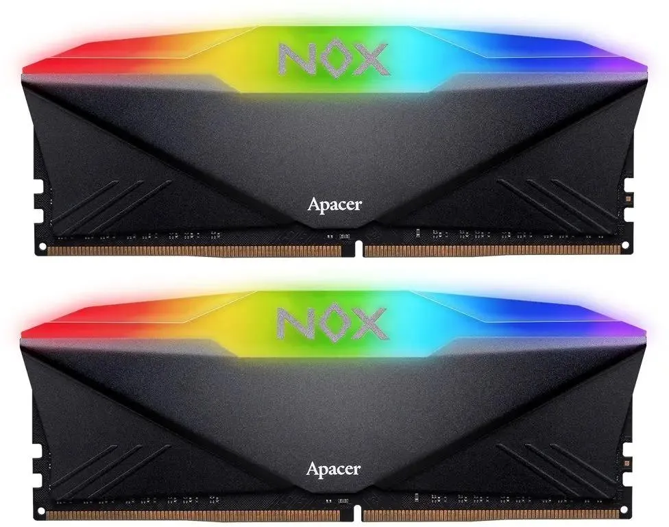 Apacer Nox AH4U32G32C28YNBAA-2 два модуля DDR4 в системном блоке — установка в слоты DIMM