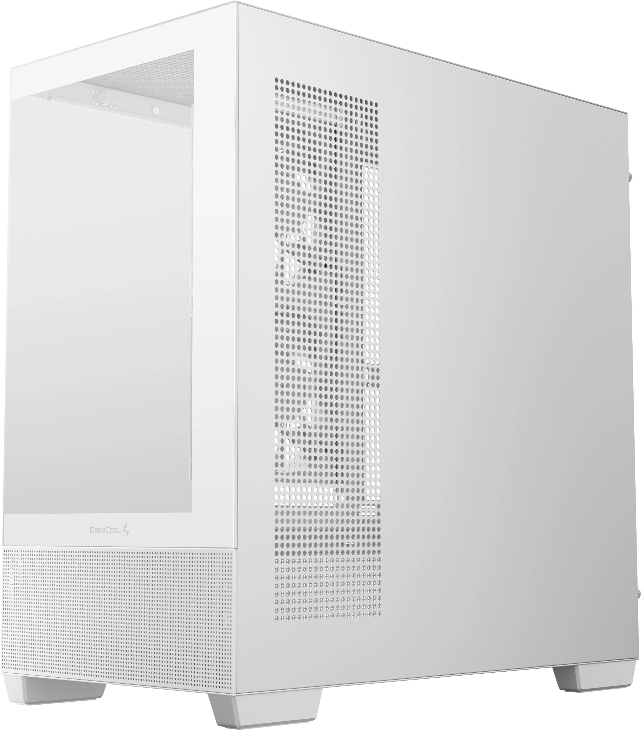 DeepCool CG380 3F белый — боковое закалённое стекло и ARGB-подсветка изнутри