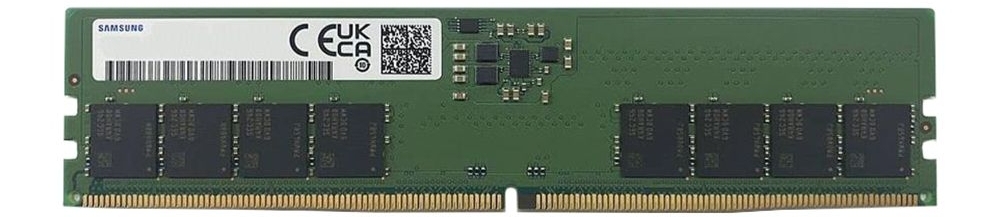 Samsung M323R2GA3EB0-CWM DDR5 DIMM модуль памяти 5600 МГц, вид спереди с логотипом