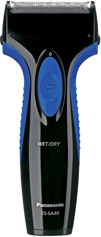Panasonic ES-SA40-K453 электробритва вид спереди с сеткой WET DRY чёрно-синий корпус