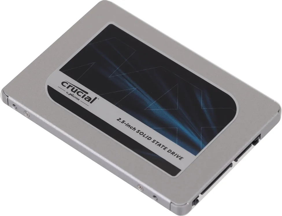 Crucial MX500 1TB боковой профиль тонкий корпус 7 мм форм-фактор 2.5 дюйма
