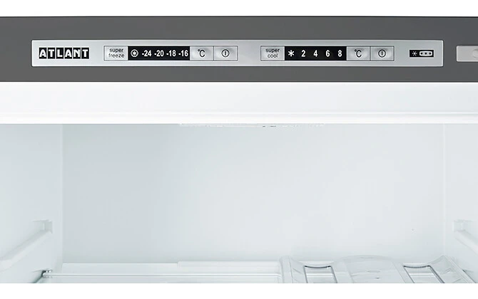 Atlant ХМ-6621-189 верхняя панель управления с дисплеем температуры и логотипом ATLANT