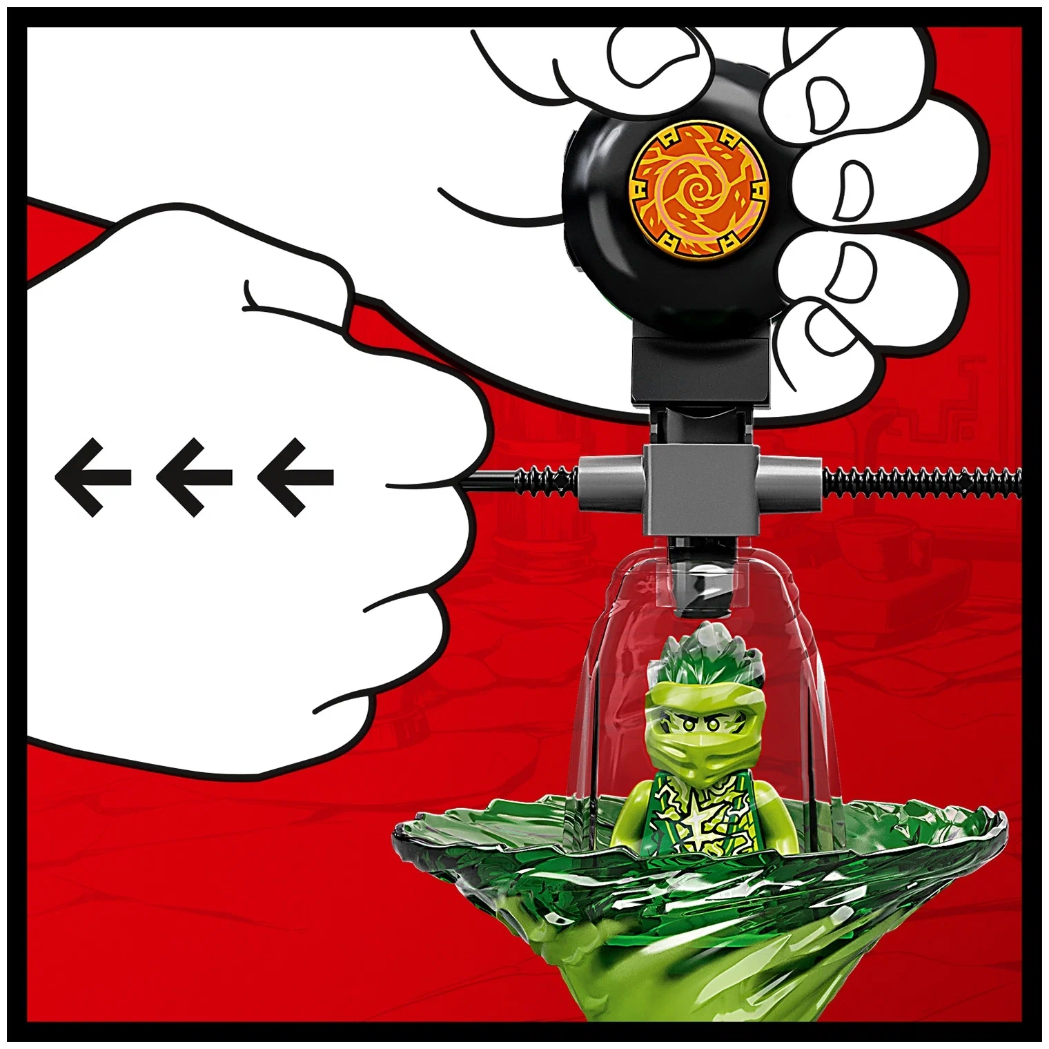 Конструктор LEGO Ninjago 70689 Обучение кружитцу ниндзя Ллойда, 32 дет.
