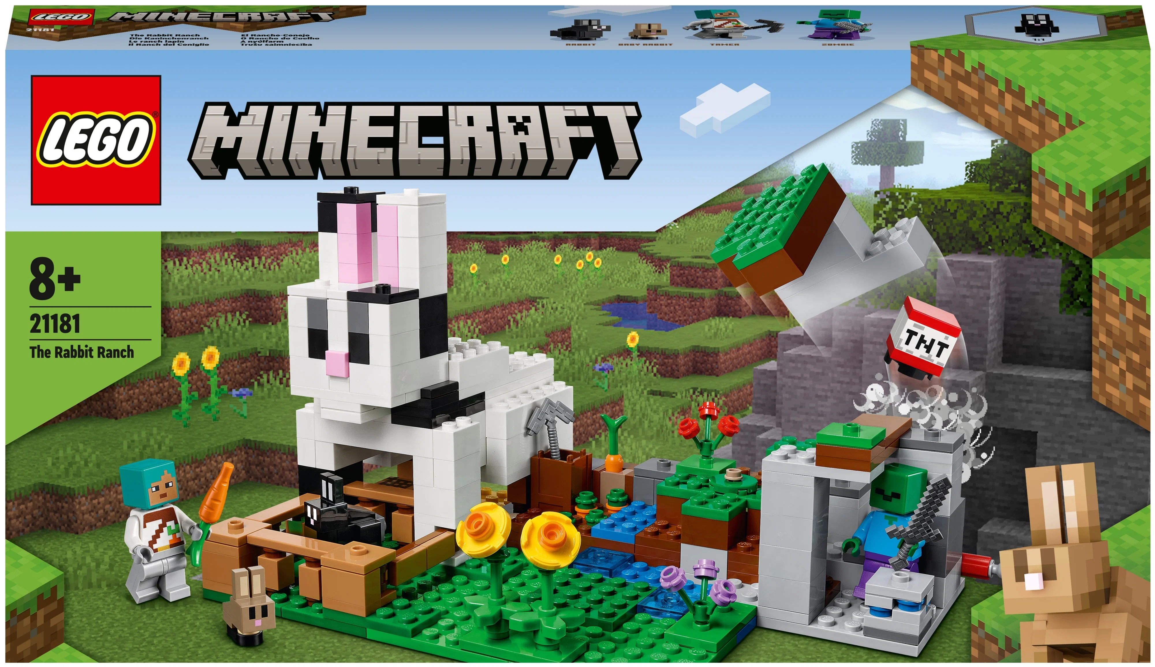 Конструктор LEGO Minecraft 21181 Кроличье ранчо, 340 дет.