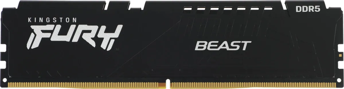 Kingston Fury Beast DDR5 KF556C36BBEK2-64 фронтальный вид модуля памяти 5600 МГц