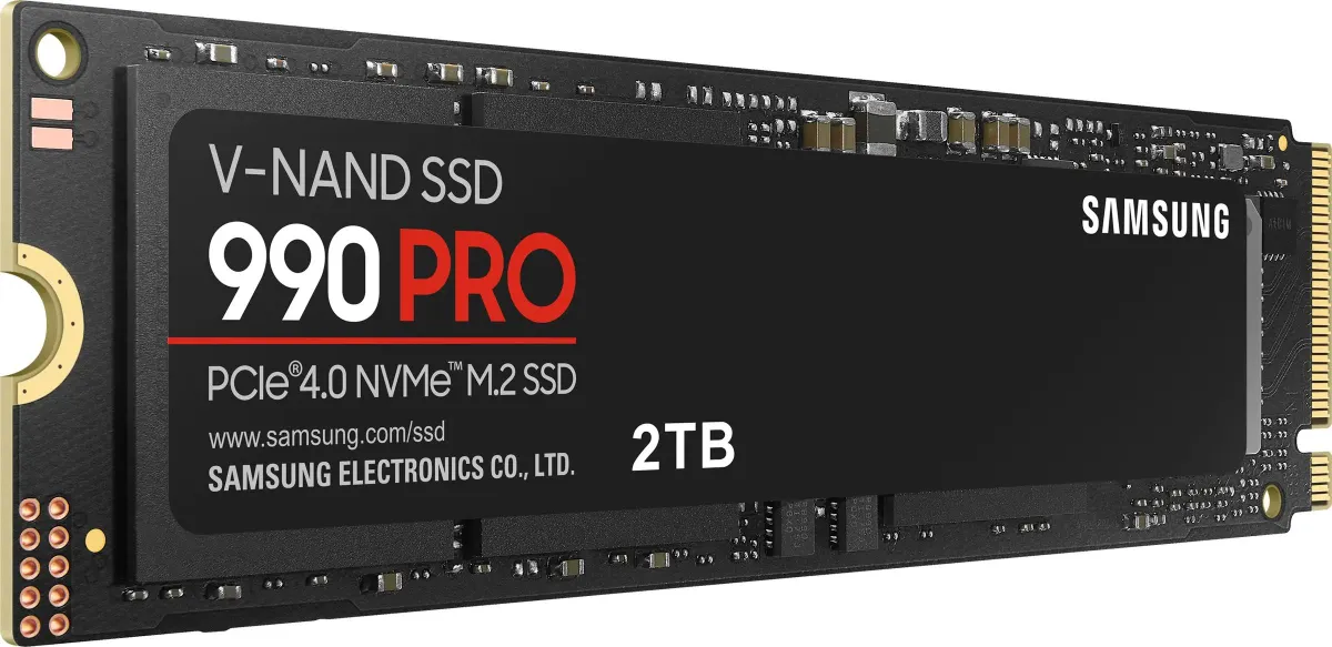 Samsung 990 PRO 2TB — обратная сторона платы, компоненты и маркировка