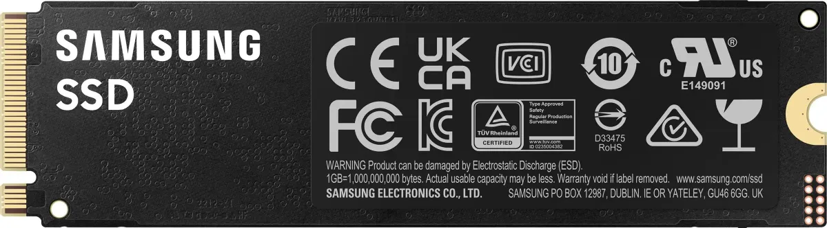 Samsung 990 PRO 2TB — упаковка розничной версии AM, комплектация