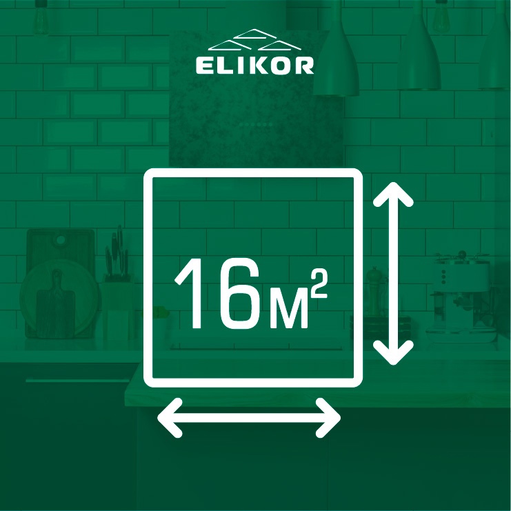 Elikor врезной блок 52Н-400-К3Д нерж &mdash; покрытие помещения до 16 м&sup2;