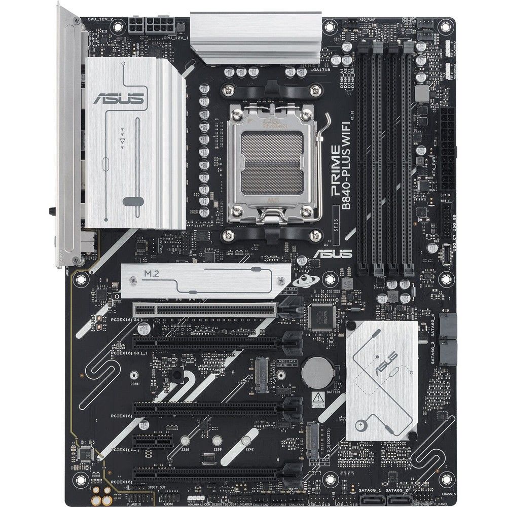 ASUS Prime B840-Plus WiFi слоты PCIe M.2 расположение задняя панель