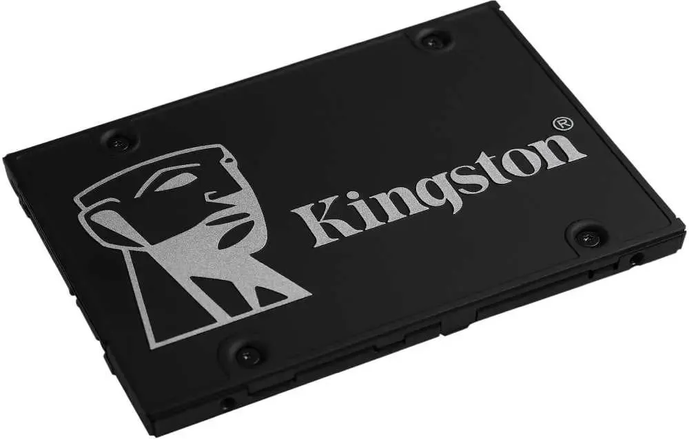 Kingston KC600 2 ТБ 2.5 дюйма SATA SSD компактный форм-фактор вид в перспективе