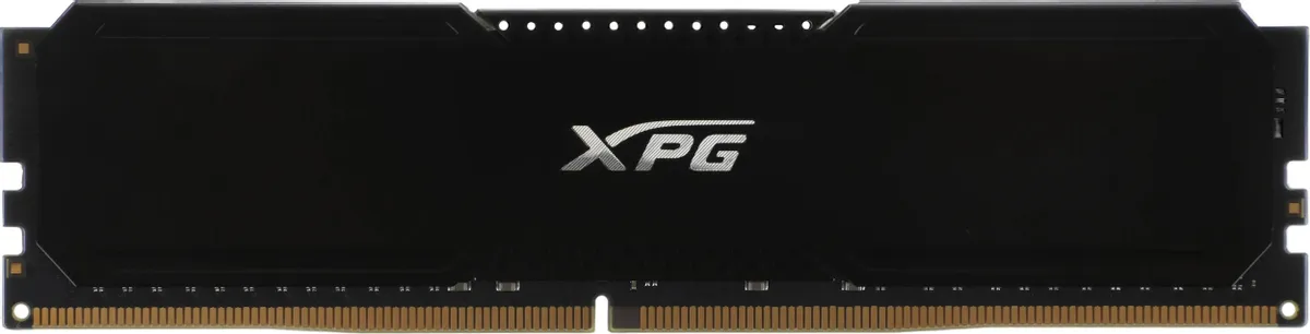 ADATA Gammix AX4U320016G16A-CBK20 радиатор охлаждения чёрный вид сбоку