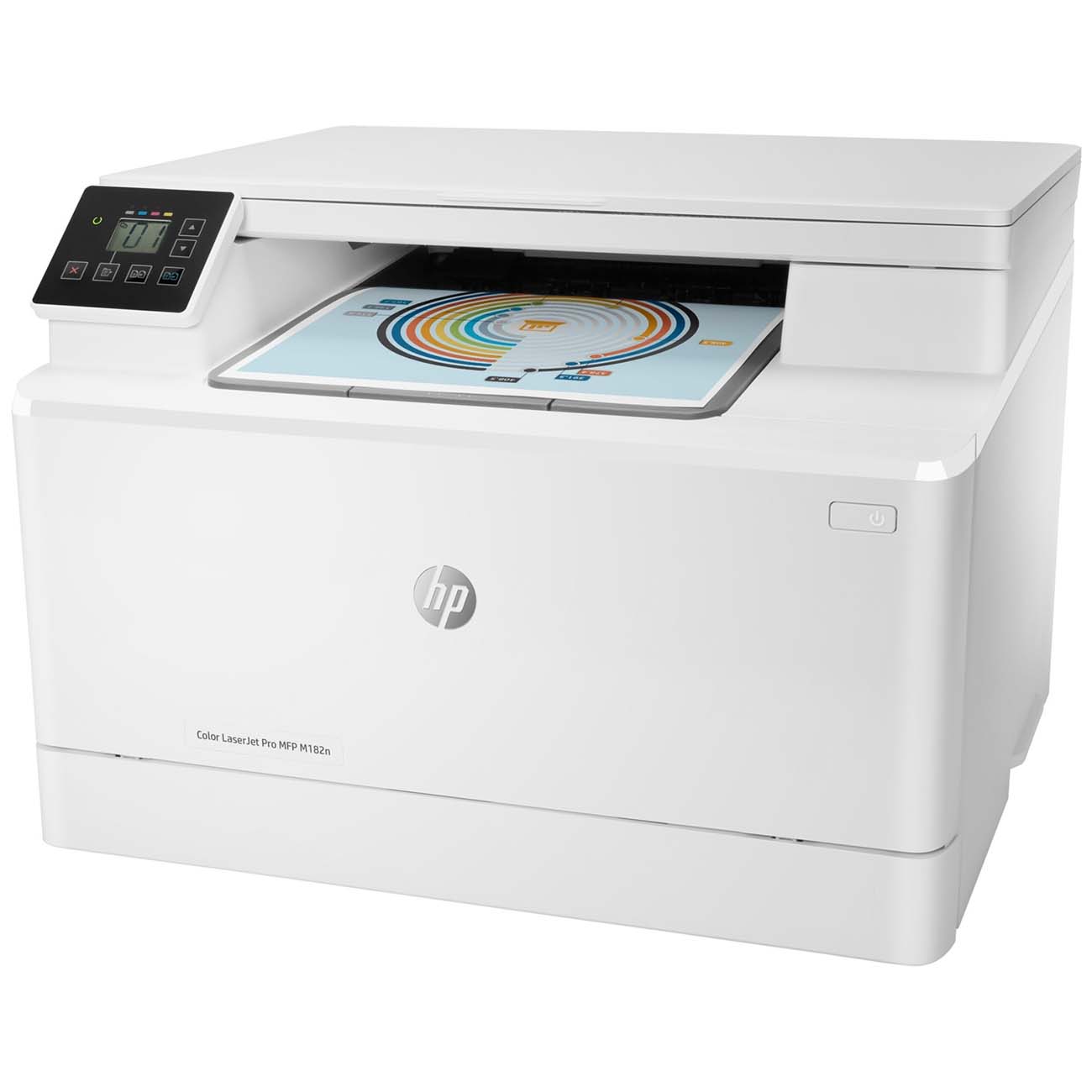 Лазерное МФУ (цветное) HP Color LaserJet Pro M182n (7KW54A) фото 