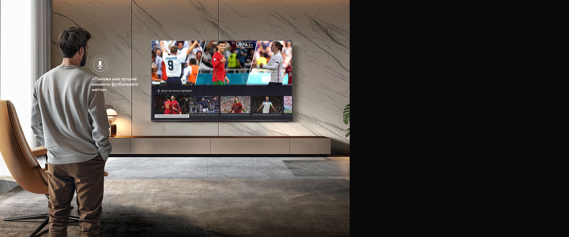 Hisense 50E8S вид сзади разъёмы HDMI USB порты