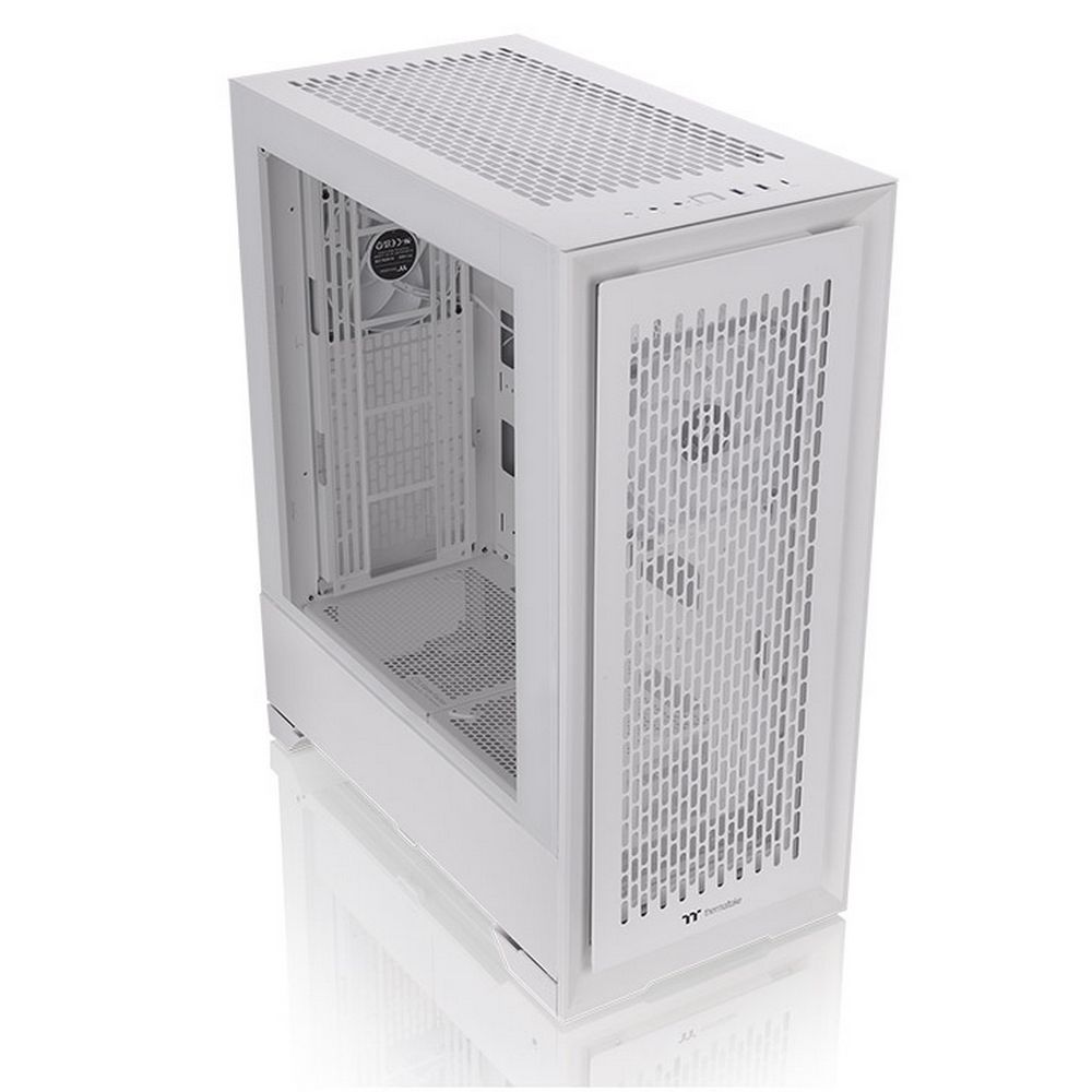 Thermaltake CTE T500 Air Snow белый корпус Full-Tower вид под углом сетчатые панели и боковое стекло