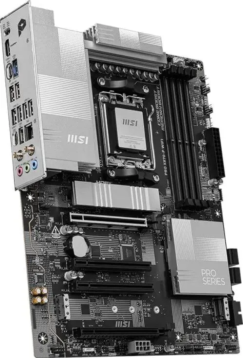 MSI Pro X870-P WiFi материнская плата AM5 слоты PCIe M.2 общий вид