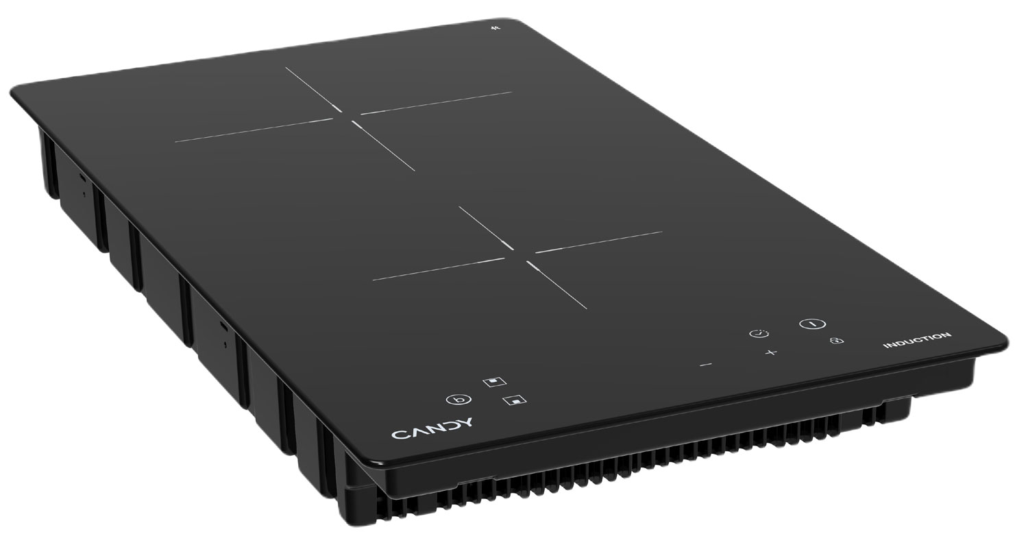 Candy CHXY32NB встраиваемая индукционная варочная панель две конфорки вид сверху