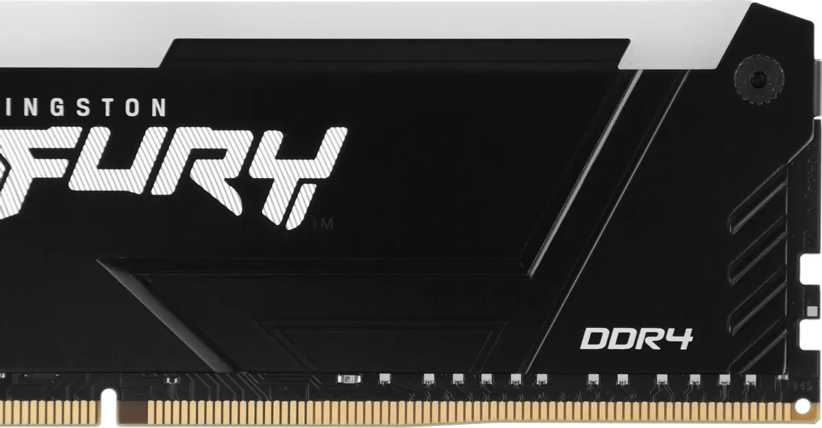 Kingston Fury KF436C17BB2A/8 DDR4 RGB подсветка установка в слот материнской платы